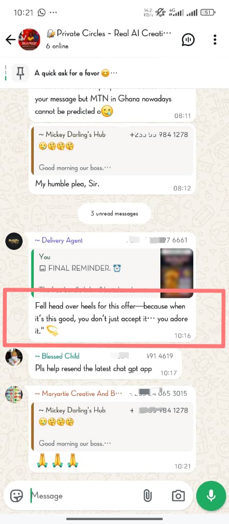 Testimonial from satisfied customer