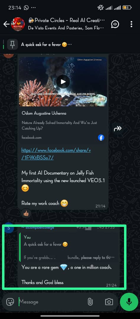 Testimonial from satisfied customer